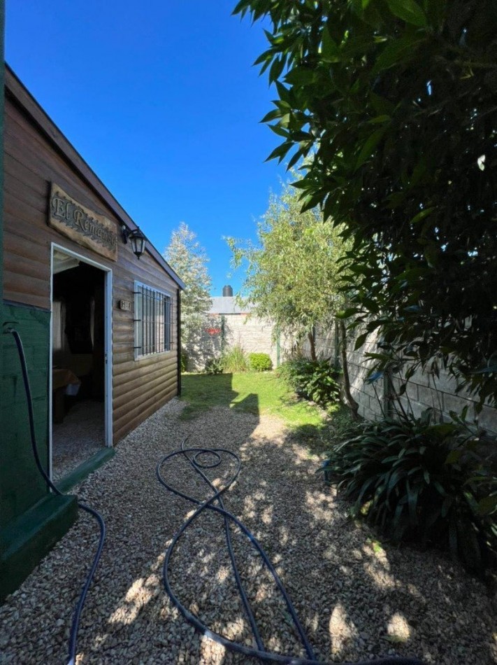 BELLA Y MODERNA CASA TIPO CABAÑA EN SANTA CLARA DEL MAR.