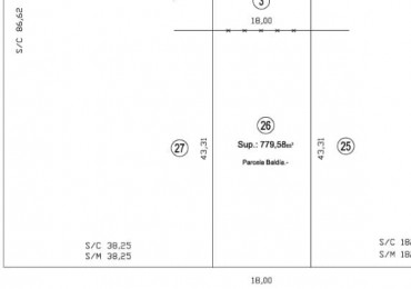 LOTE DE 18 X 43 EN EL BARRIO EL SOSIEGO