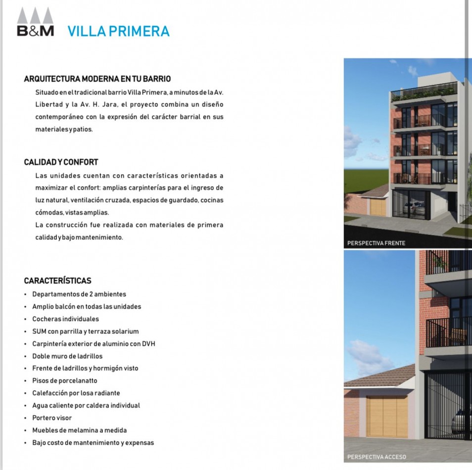 Departamento de dos Ambientes a estrenar 