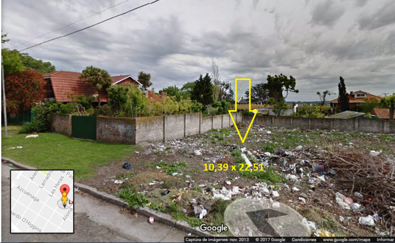 San Carlos, lote antesquina 234 m². Se evaluan permutas.